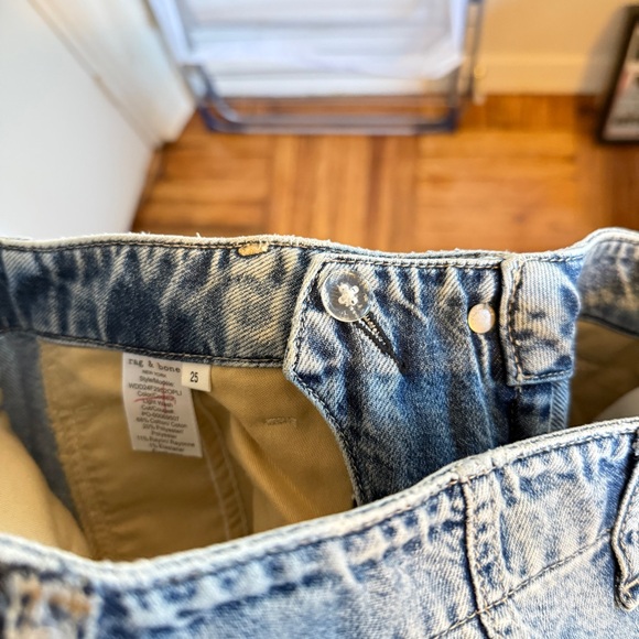 Rag and bone featherweight arianna high rise wide leg jeans- Size 25 - Picture 10 of 11